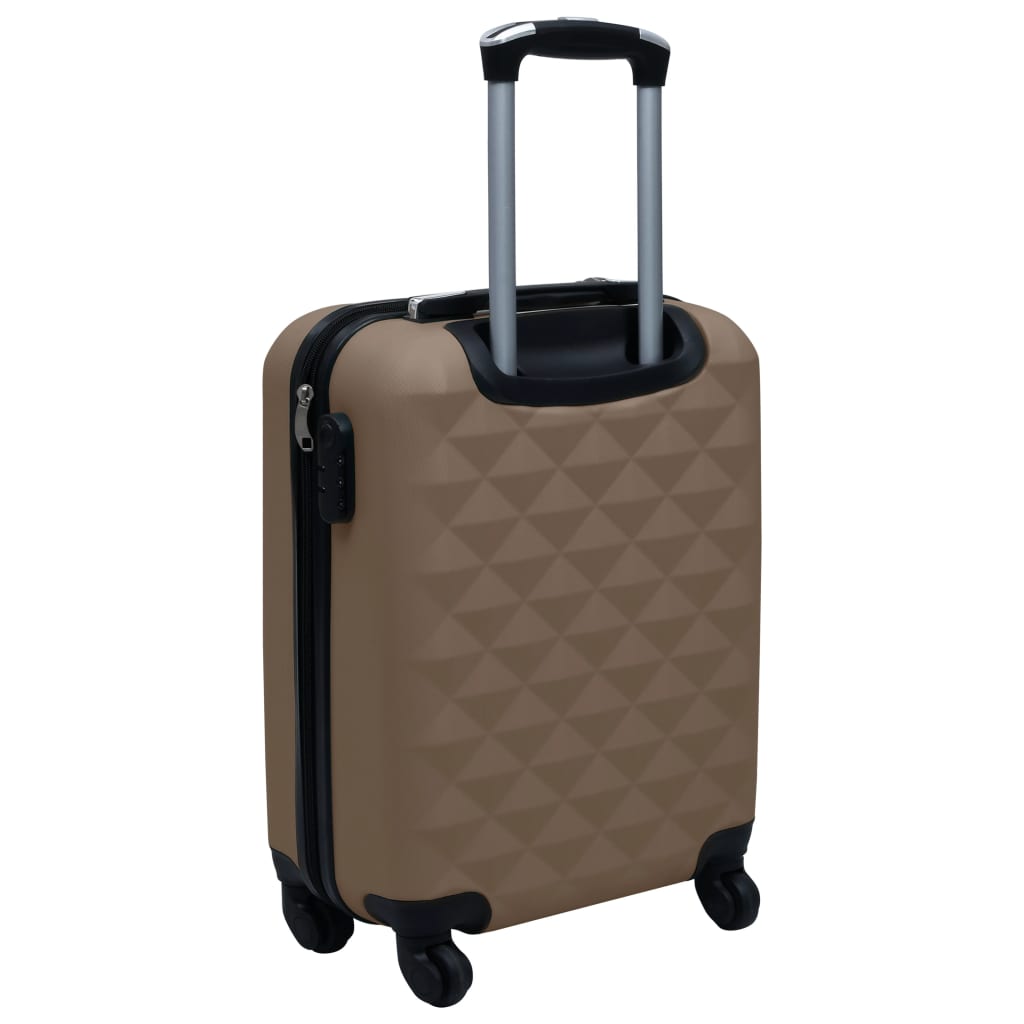 vidaXL Súprava cestovných kufrov s tvrdým krytom 2 ks hnedá ABS