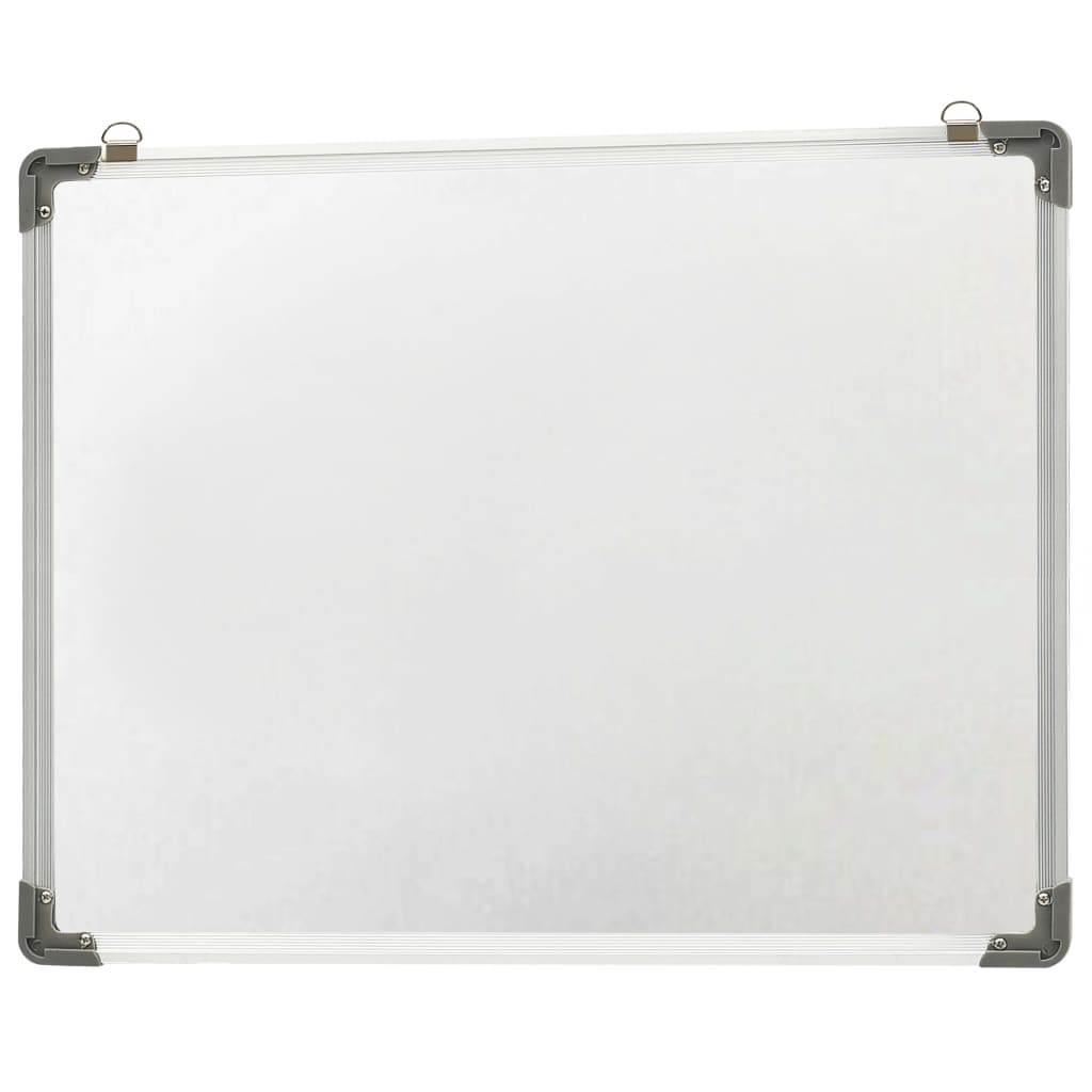 vidaXL Magnetická tabuľa stierateľná za sucha biela 90x60 cm oceľ