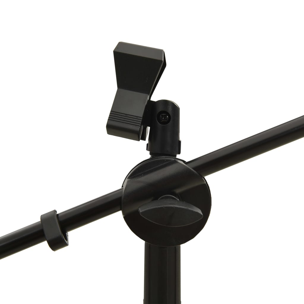 vidaXL Statívový stojan na mikrofón s dvojitým držiakom s klipom