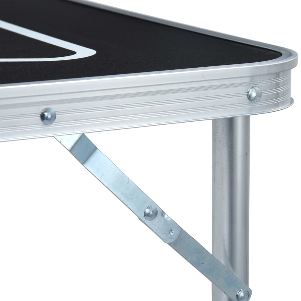 vidaXL Skladací stôl na beer pong s pohármi a loptičkami 240 cm