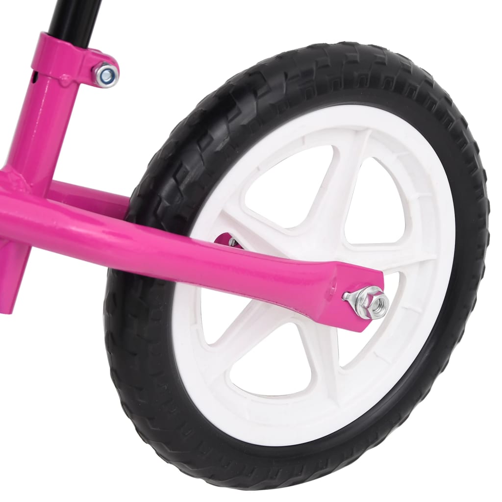 vidaXL Balančné odrážadlo 10-palcové kolesá ružové