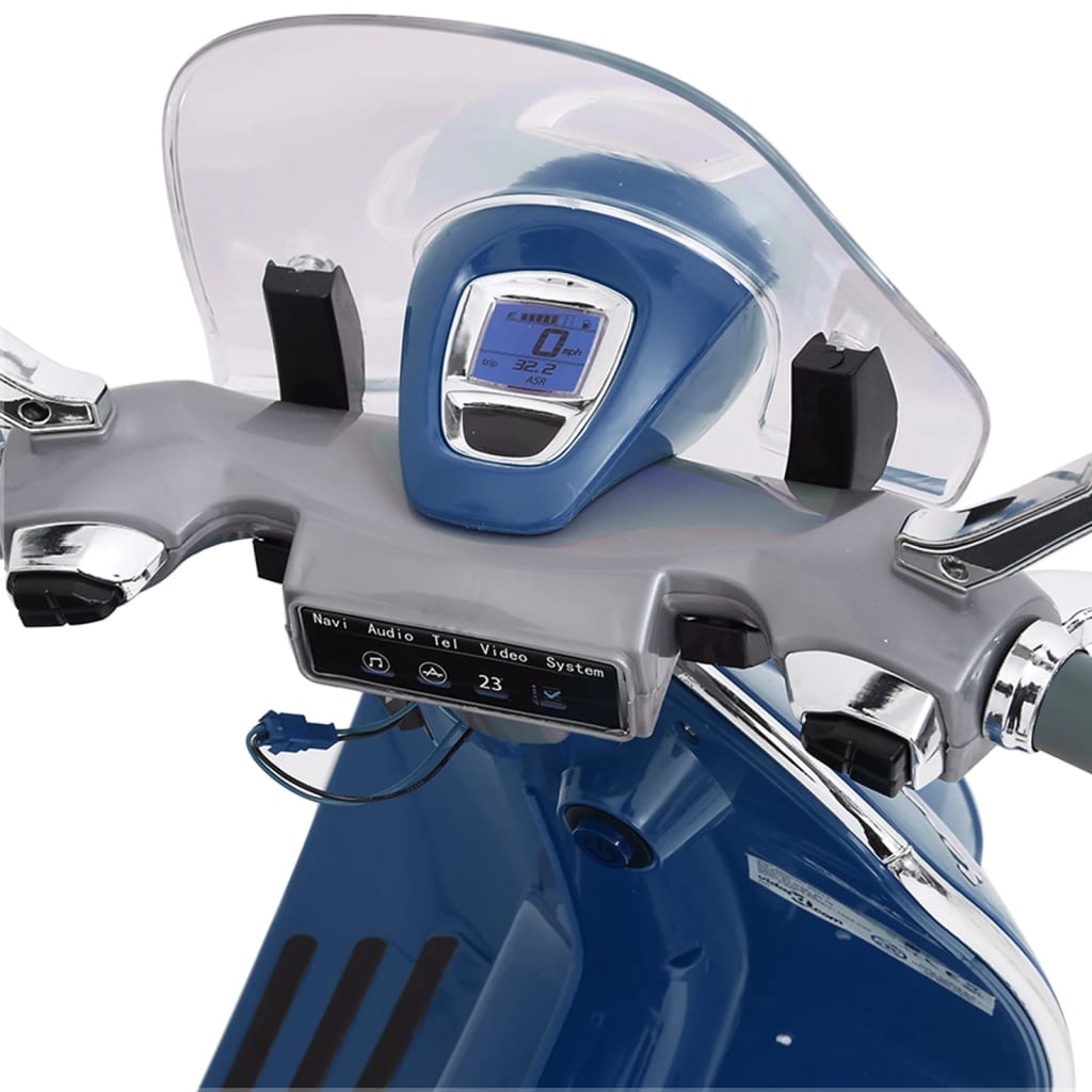 vidaXL Detská elektrická motorka Vespa GTS300, modrá