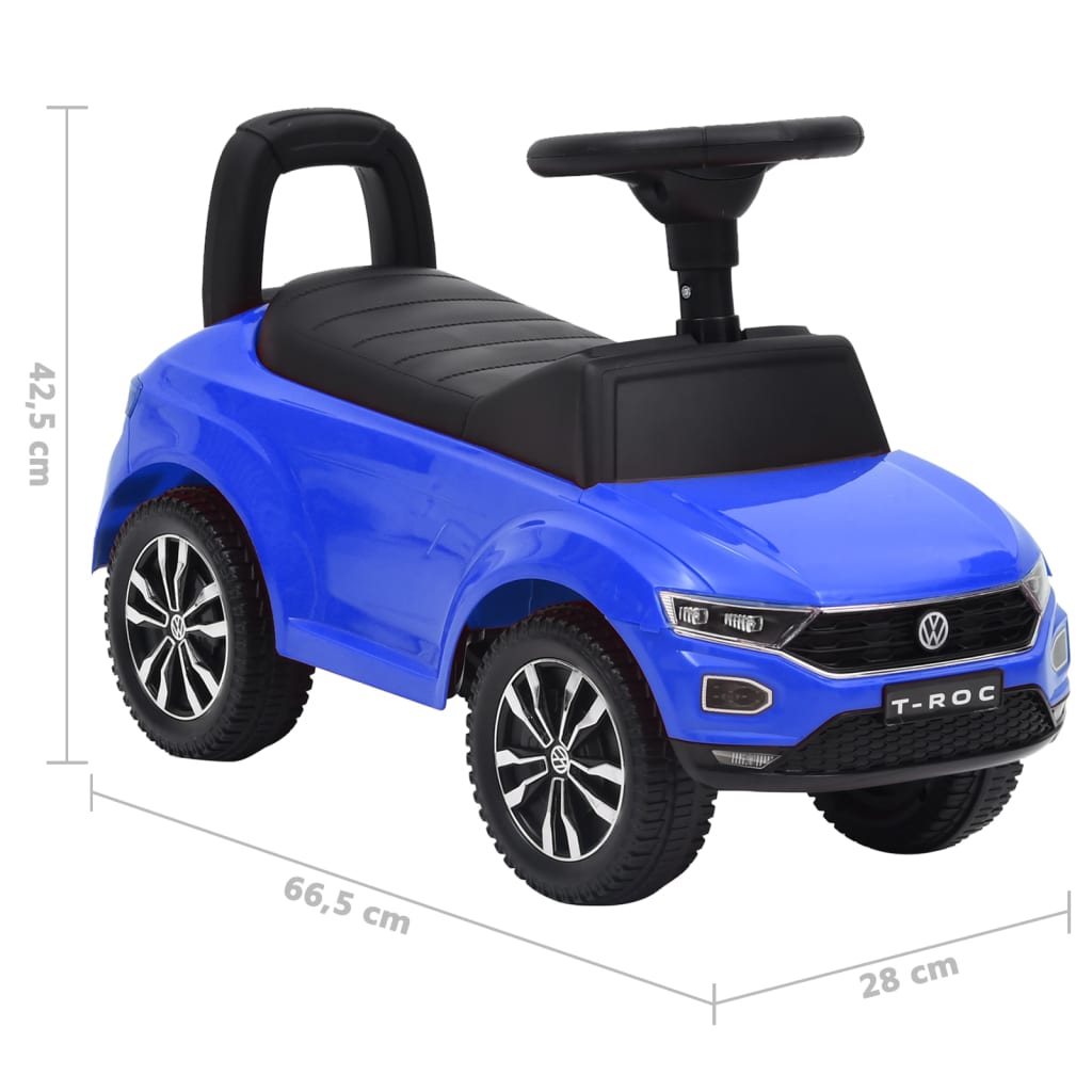 vidaXL Odrážacie auto Volkswagen T-Roc modré