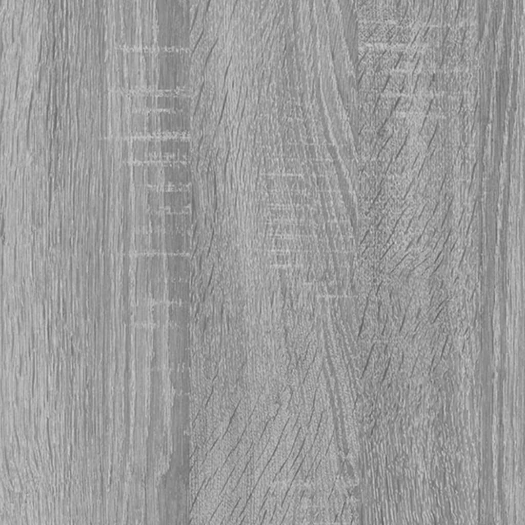 vidaXL Botník sivý dub sonoma 63x24x147 cm spracované drevo