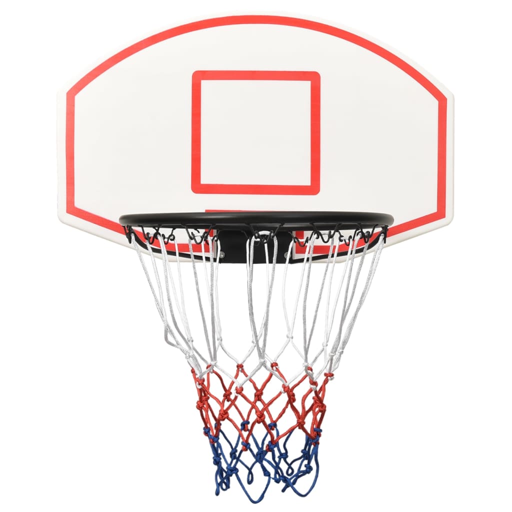 vidaXL Basketbalová doska biela 71x45x2 cm polyetén