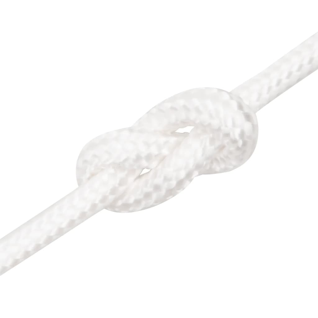 vidaXL Lodné lano biele 6 mm 100 m polypropylén