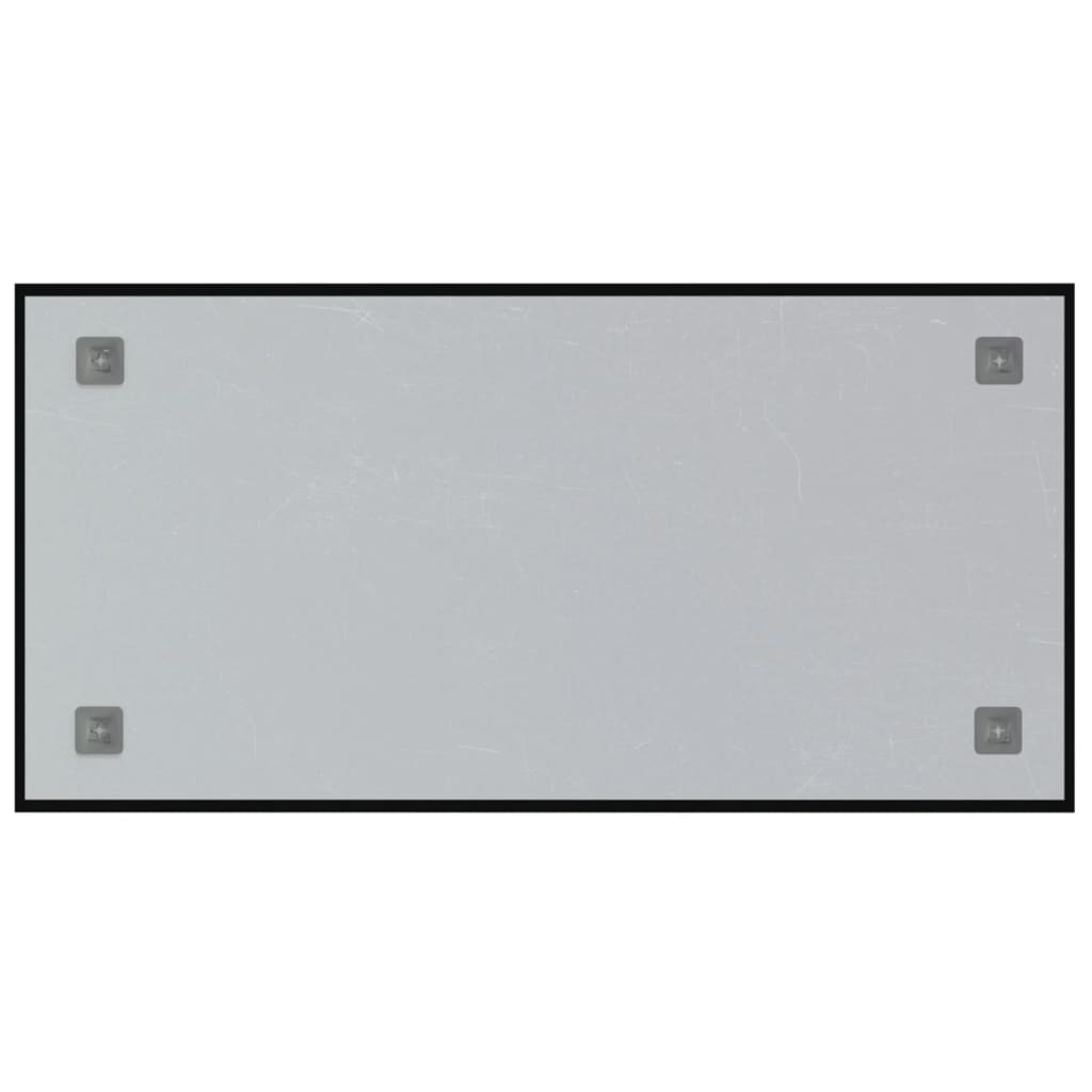 vidaXL Nástenná magnetická tabuľa čierna 80x40 cm tvrdené sklo