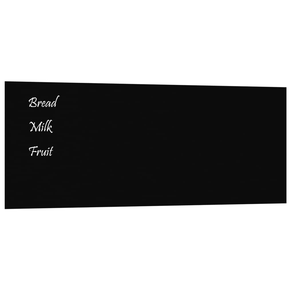 vidaXL Nástenná magnetická tabuľa čierna 100x40 cm tvrdené sklo