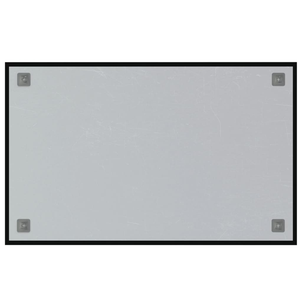 vidaXL Nástenná magnetická tabuľa čierna 80x50 cm tvrdené sklo