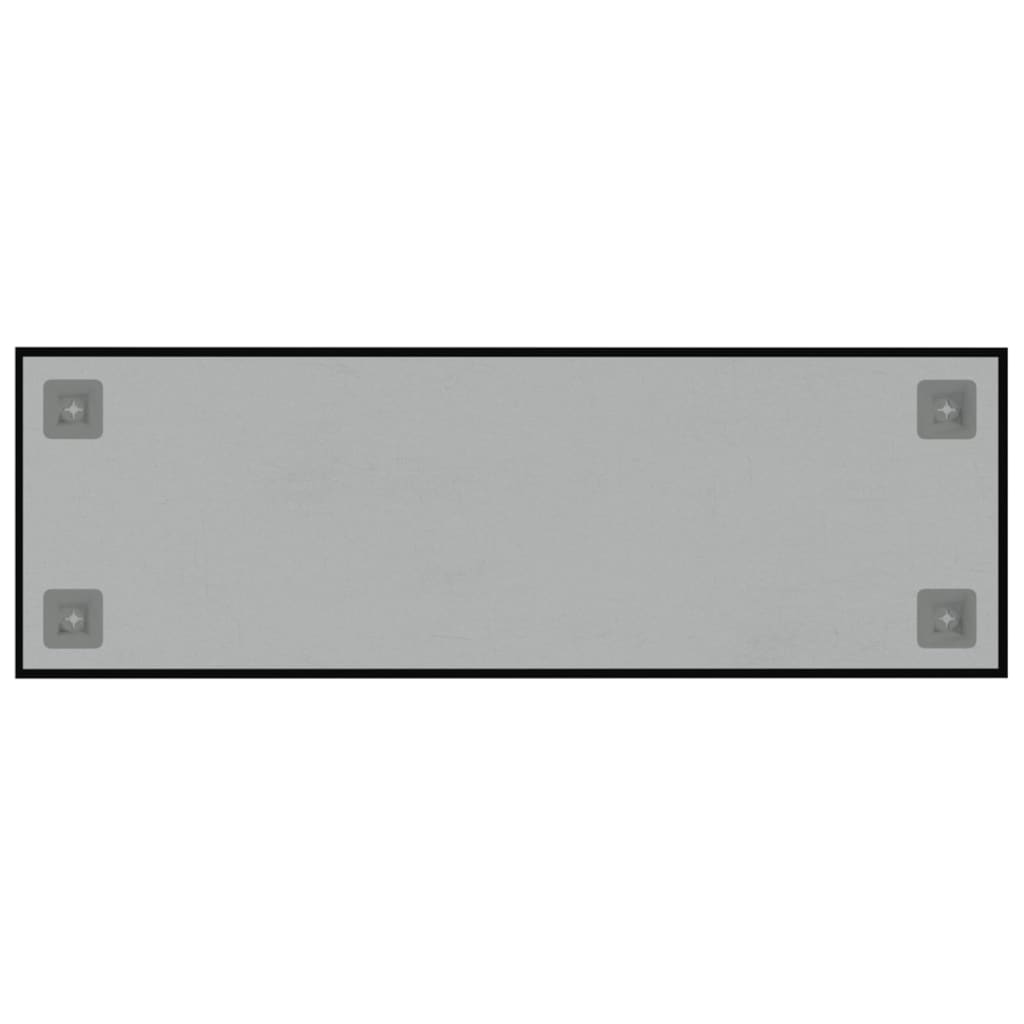 vidaXL Nástenná magnetická tabuľa čierna 60x20 cm tvrdené sklo