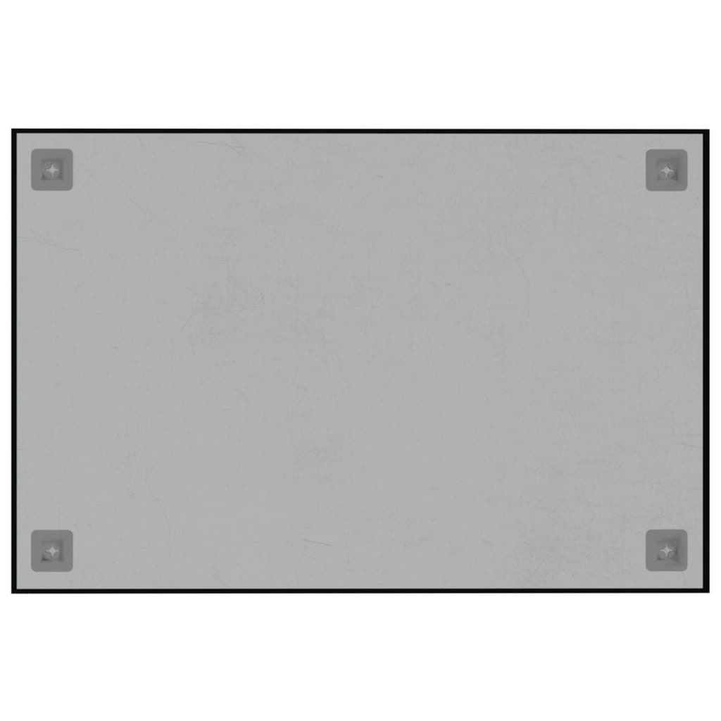 vidaXL Nástenná magnetická tabuľa čierna 60x40 cm tvrdené sklo