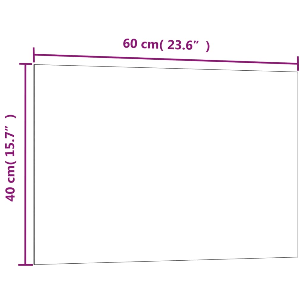 vidaXL Nástenná magnetická tabuľa čierna 60x40 cm tvrdené sklo