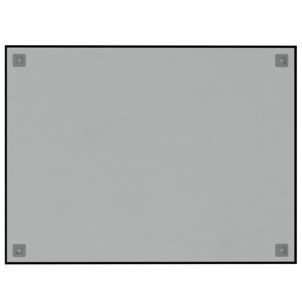 vidaXL Nástenná magnetická tabuľa čierna 80x60 cm tvrdené sklo