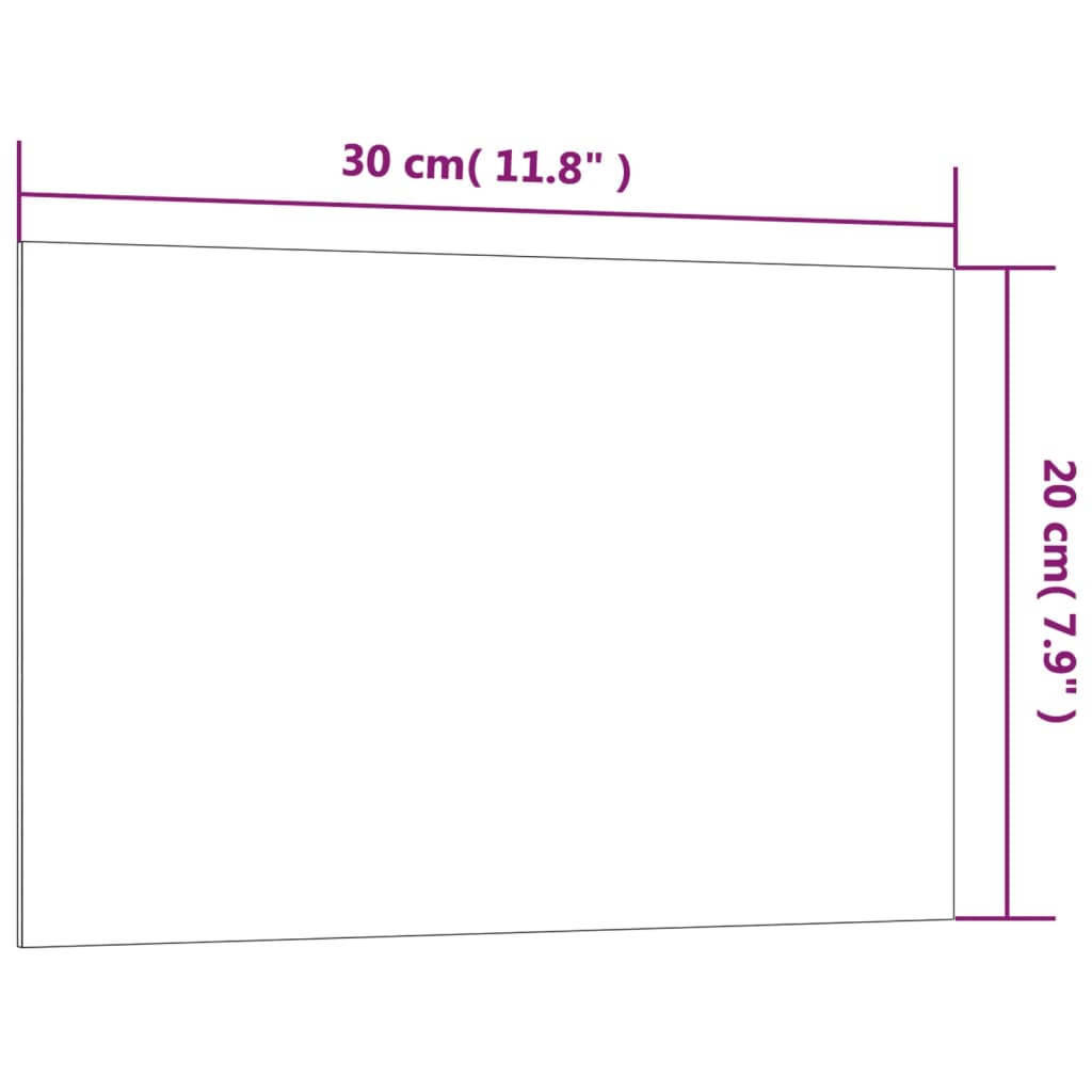 vidaXL Nástenná magnetická tabuľa biela 30x20 cm tvrdené sklo