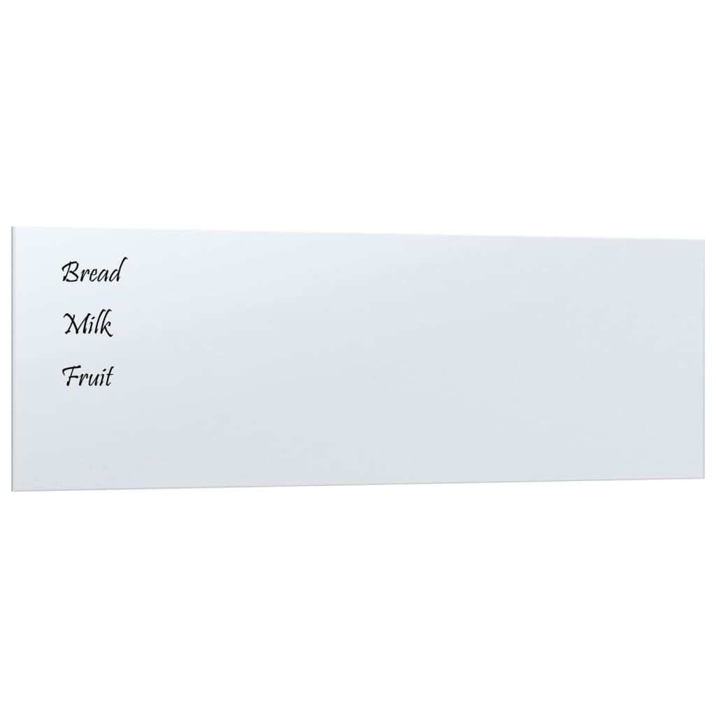 vidaXL Nástenná magnetická tabuľa biela 60x20 cm tvrdené sklo
