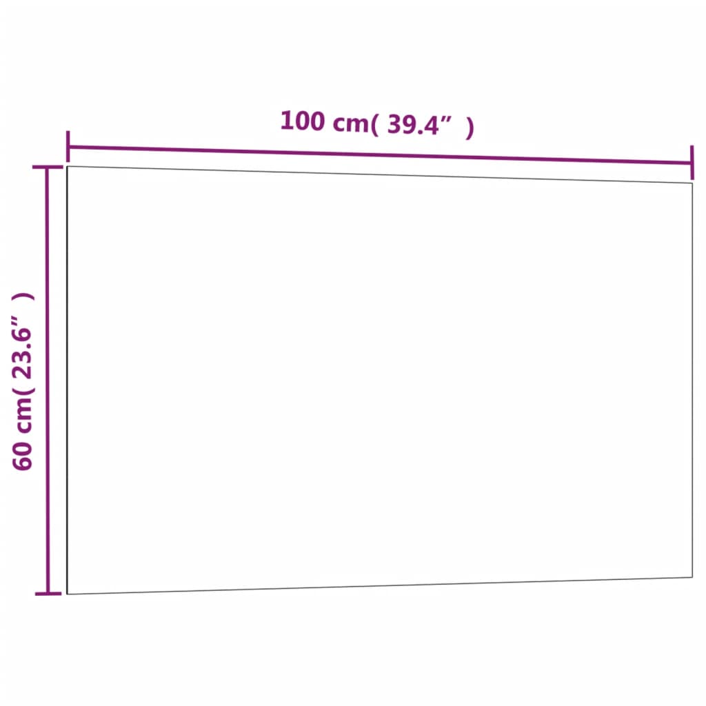 vidaXL Nástenná magnetická tabuľa biela 100x60 cm tvrdené sklo