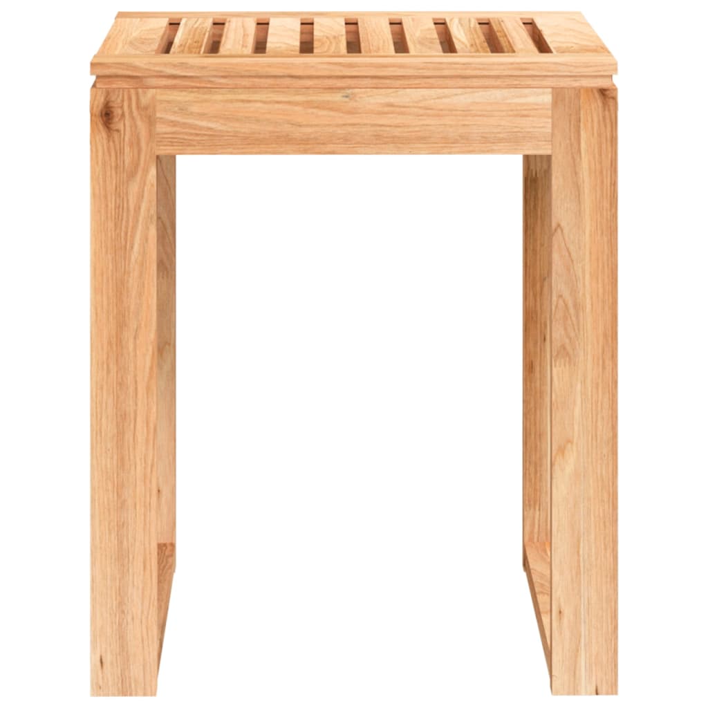 vidaXL Kúpeľňová stolička 40x30x46 cm masívne orechové drevo