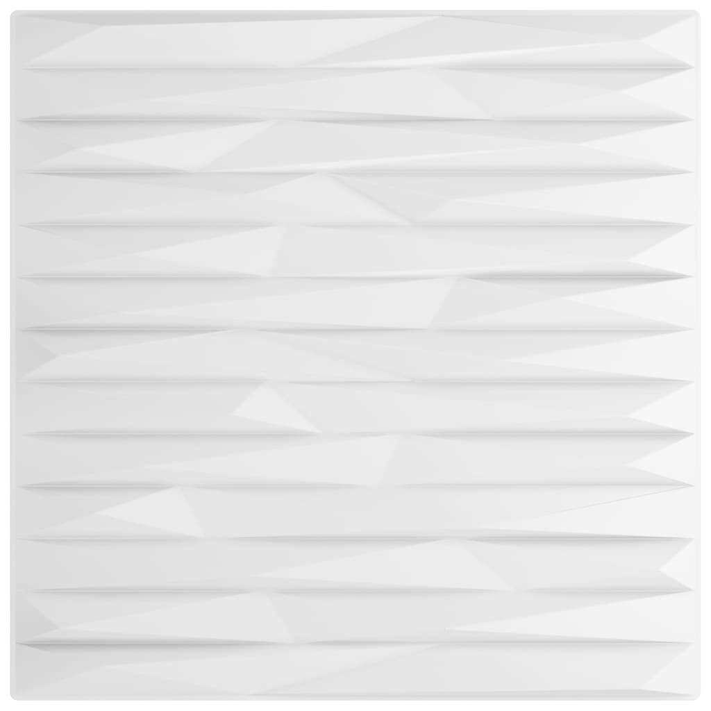 vidaXL Nástenné panely 24 ks biele 50x50 cm EPS 6 m² kameň