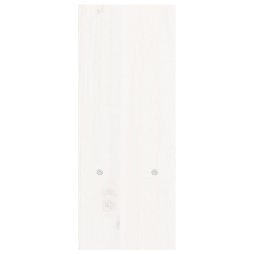vidaXL Stojan na monitor biely (39-72)x17x43 cm masívna borovica