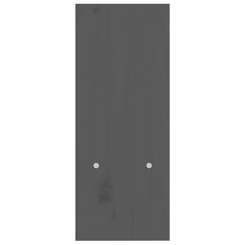 vidaXL Stojan na monitor sivý (39-72)x17x43 cm masívna borovica