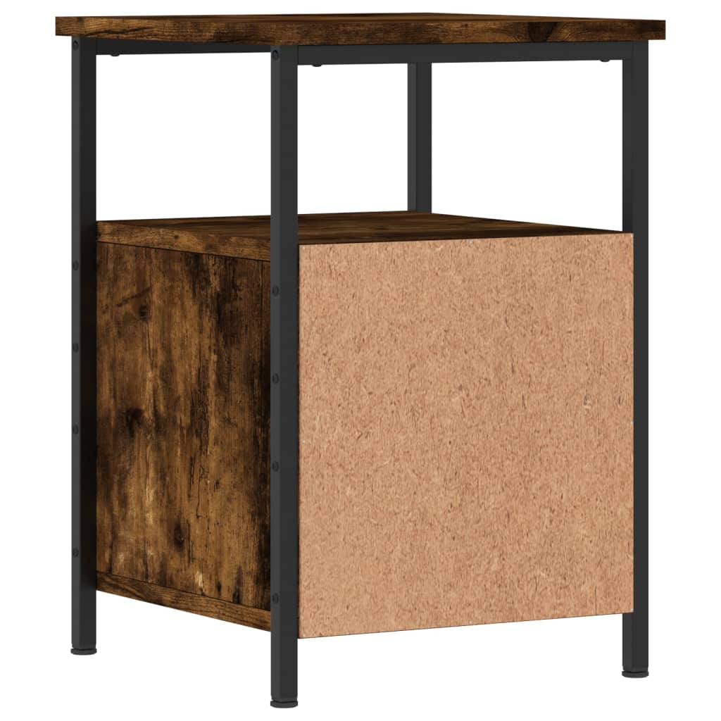 vidaXL Nočný stolík dymový dub 34x35,5x50 cm kompozitné drevo