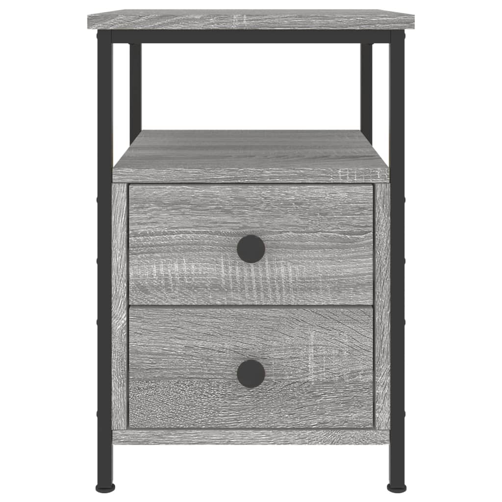 vidaXL Nočný stolík sivý sonoma 34x35,5x50 cm kompozitné drevo